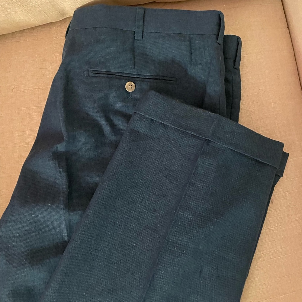 Mens Linen Dress Pants